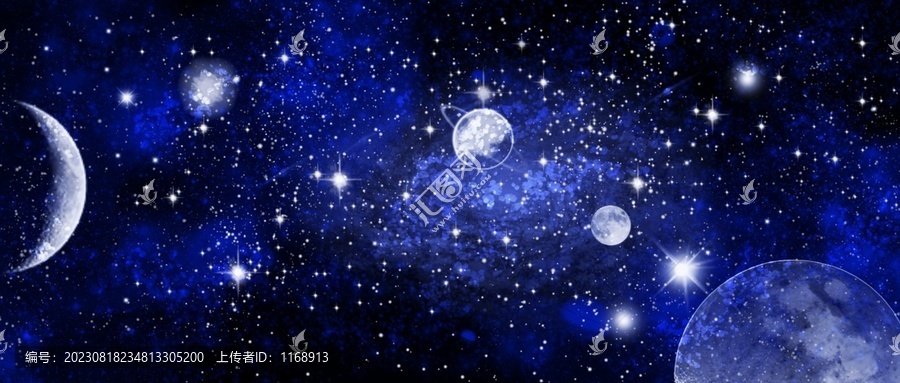巨幅夢幻星空
