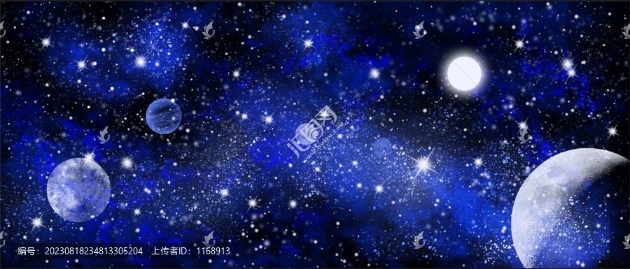 星空巨幅背景墻
