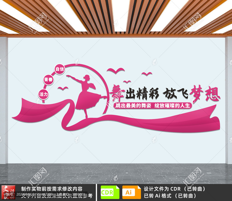 舞蹈室文化墻