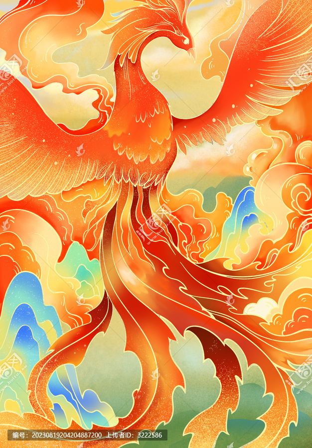 鳳凰插畫