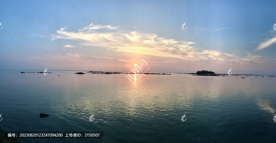 海上升旭日