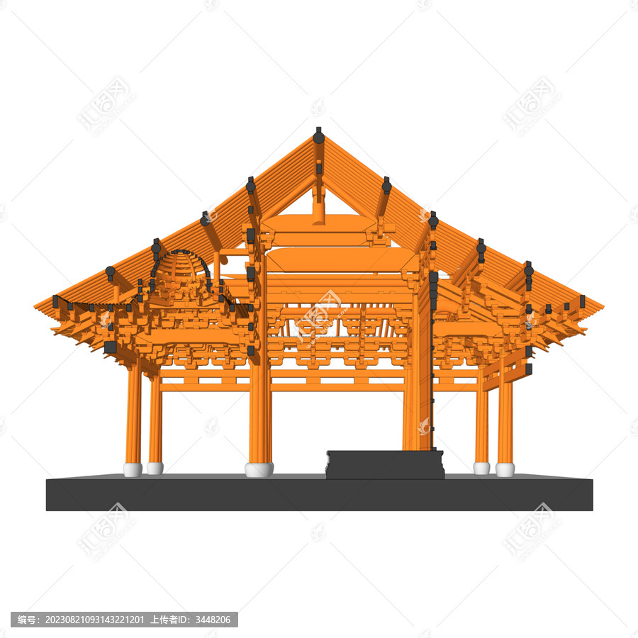 保國(guó)寺大木作效果圖