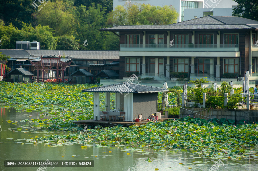 长沙市月湖公园里的公寓