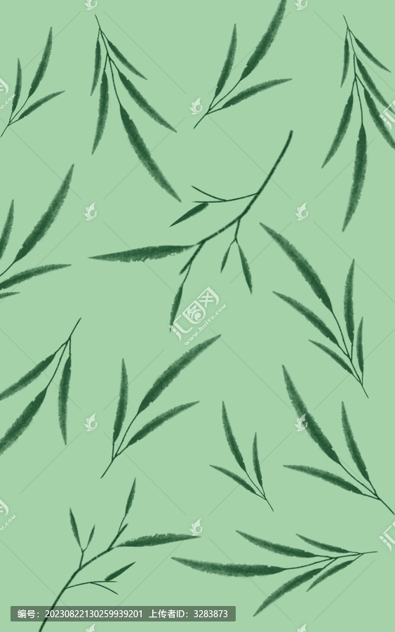 綠色植物素材背景壁紙