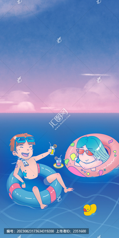 情侶海濱游玩