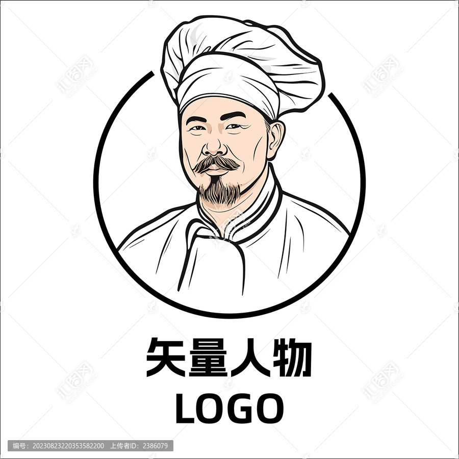 头像设计商标人物LOGO设计