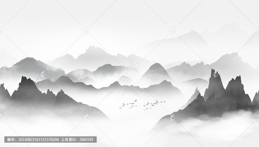 山水背景墻