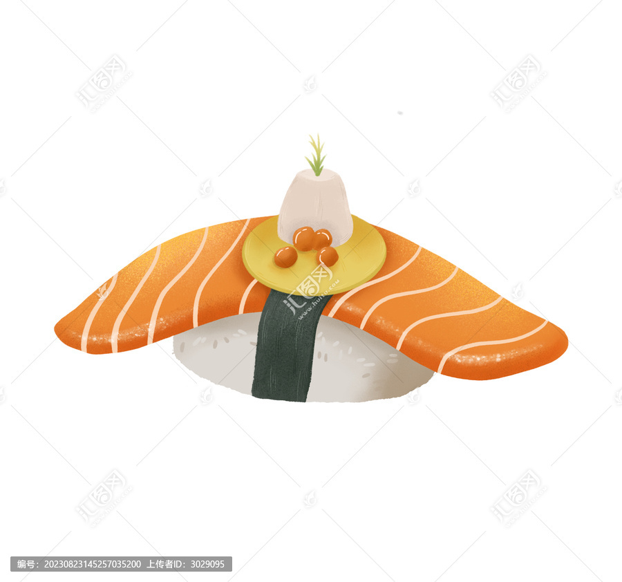 壽司插畫日本料理
