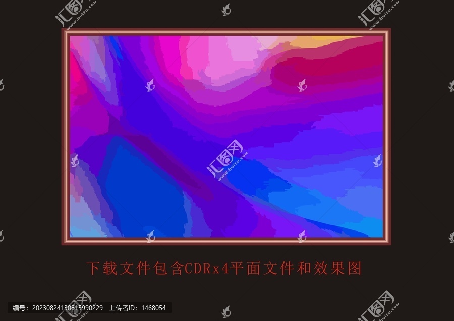 紫色渐变条纹底纹壁纸油画