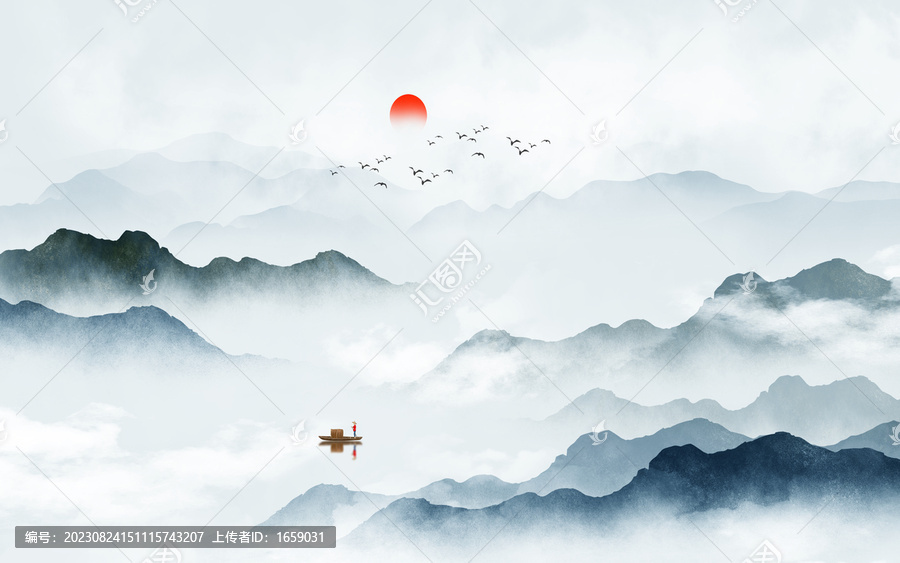 水墨山水畫(huà)
