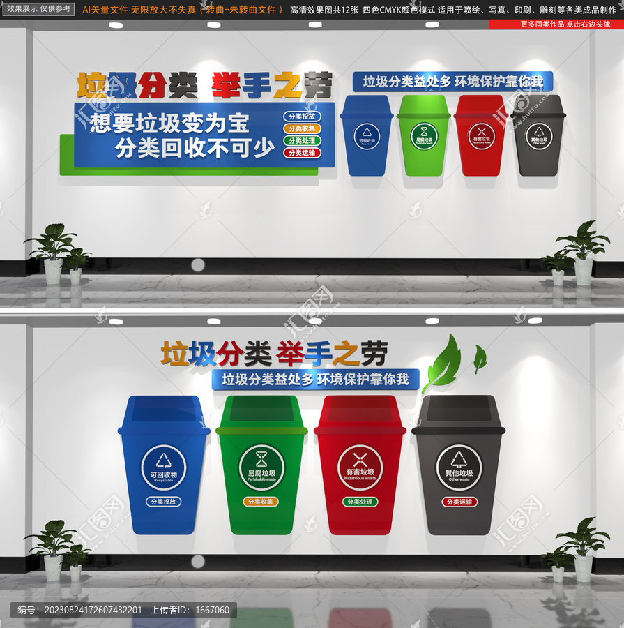 全套垃圾分類文化墻