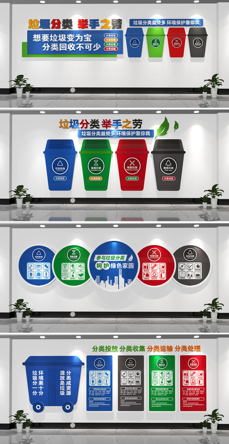 全套垃圾分類文化墻
