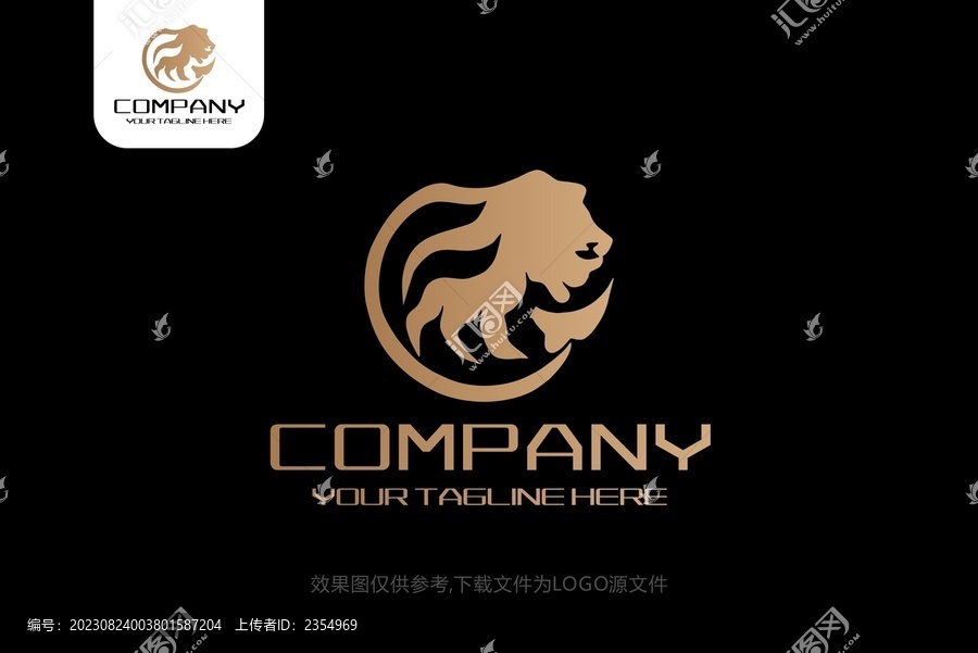 狮王头像商标logo