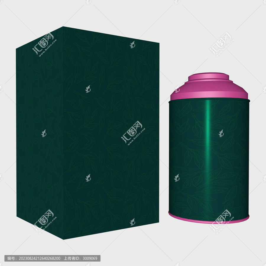 茶葉盒套裝模型