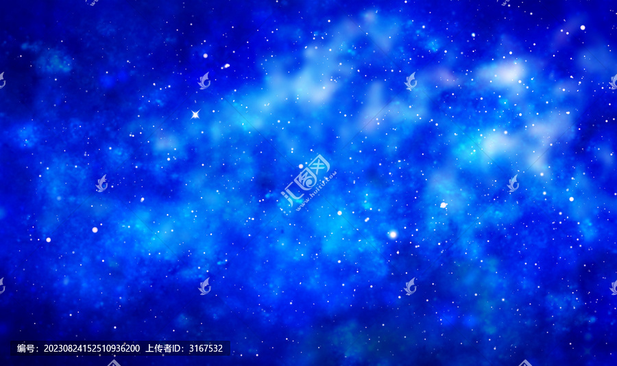 美麗唯美藍色星空背景