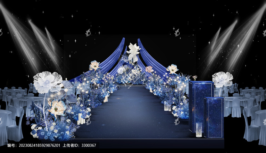 星空婚禮廳內(nèi)儀式區(qū)