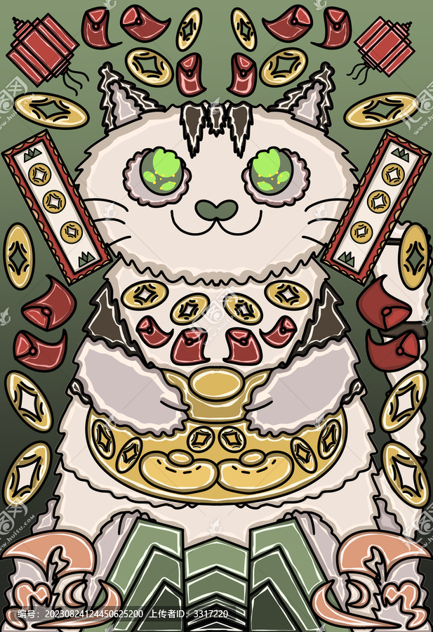 國(guó)潮貓咪