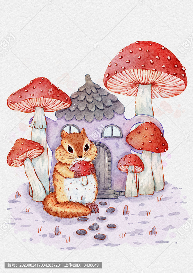 花栗鼠的蘑菇松子屋