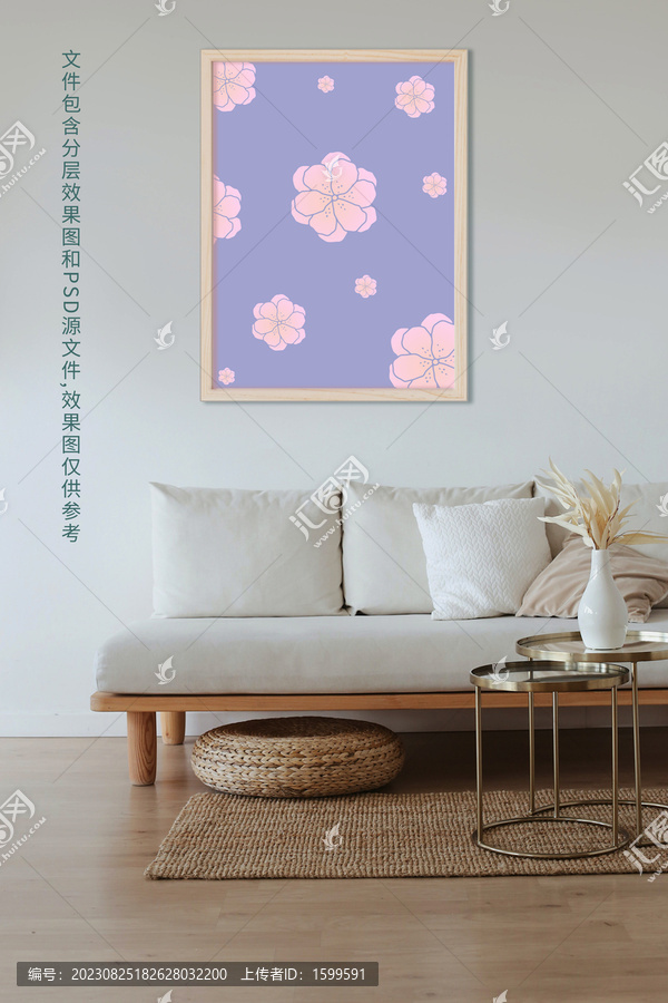 簡約花瓣裝飾畫