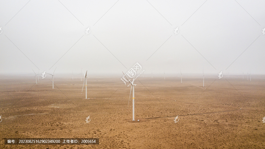 内蒙古鄂尔多斯风能发电基地