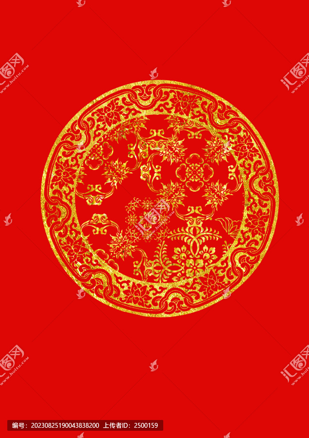 描金中式底紋