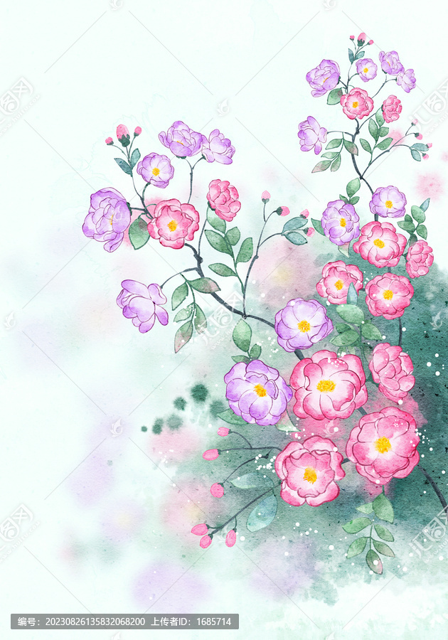 古風(fēng)薔薇花