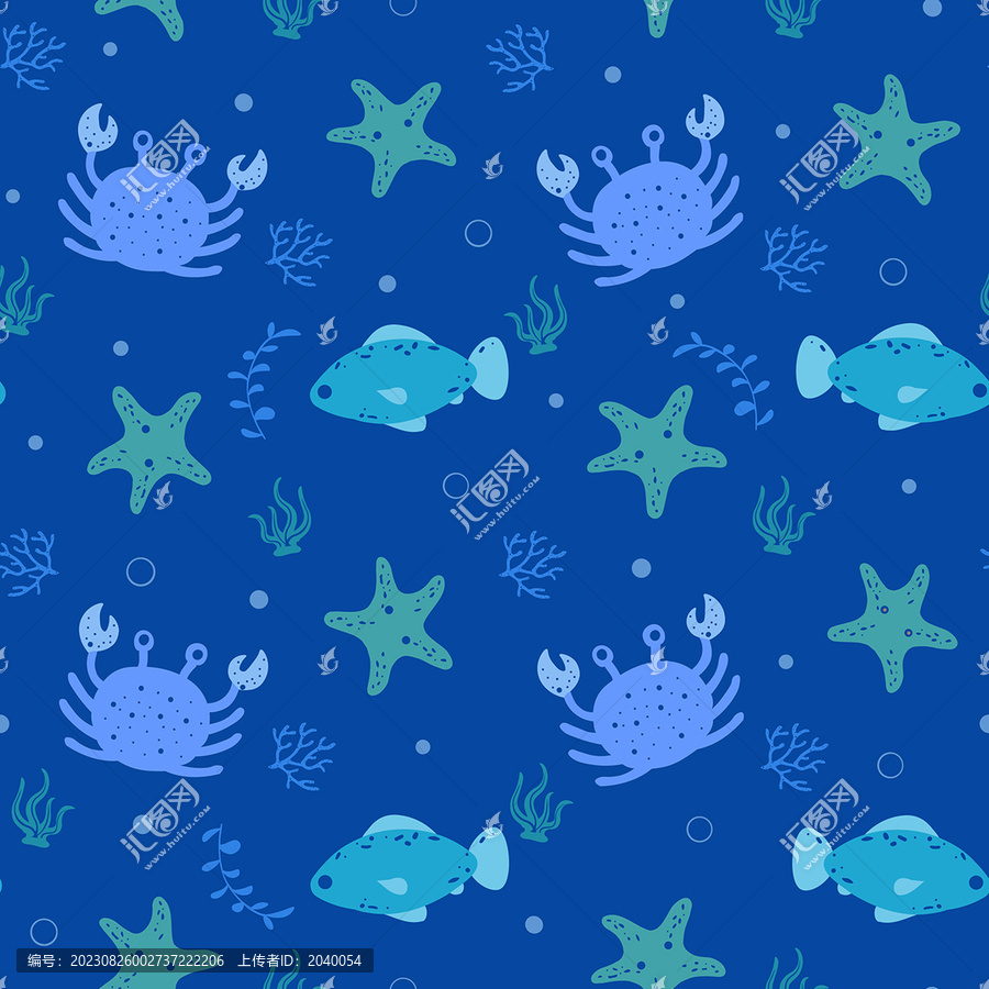 卡通海洋生物素材