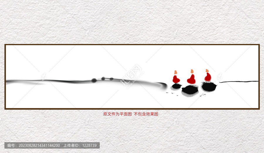 觀魚裝飾畫