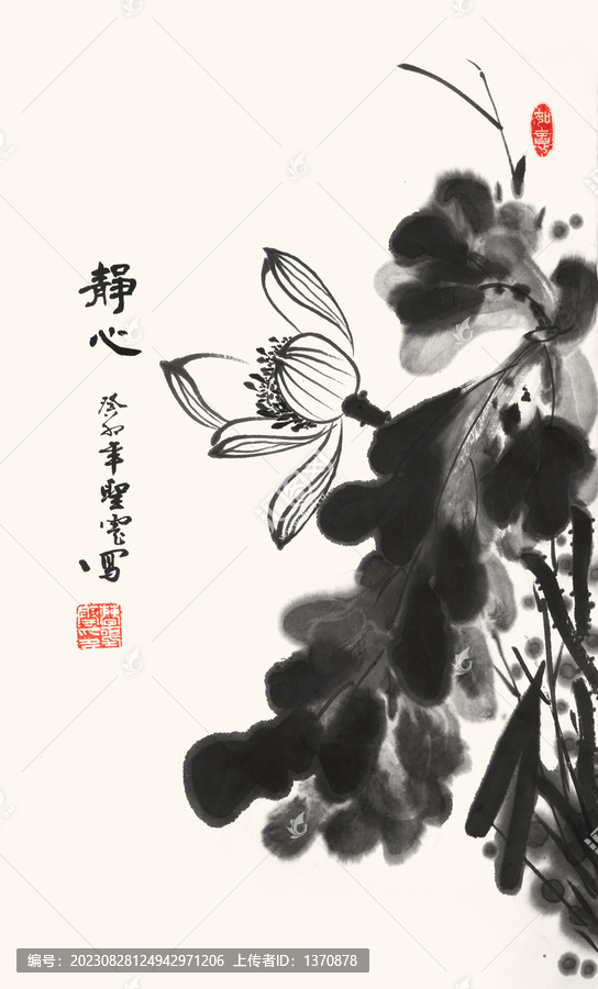 國(guó)畫荷花