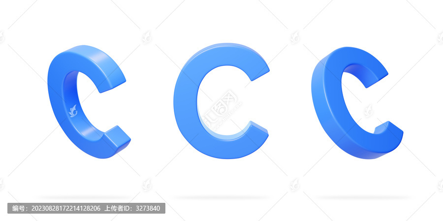 英文字母C拼音拼寫(xiě)語(yǔ)言3D