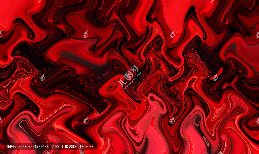 抽象紅色酒吧壁畫背景墻裝飾
