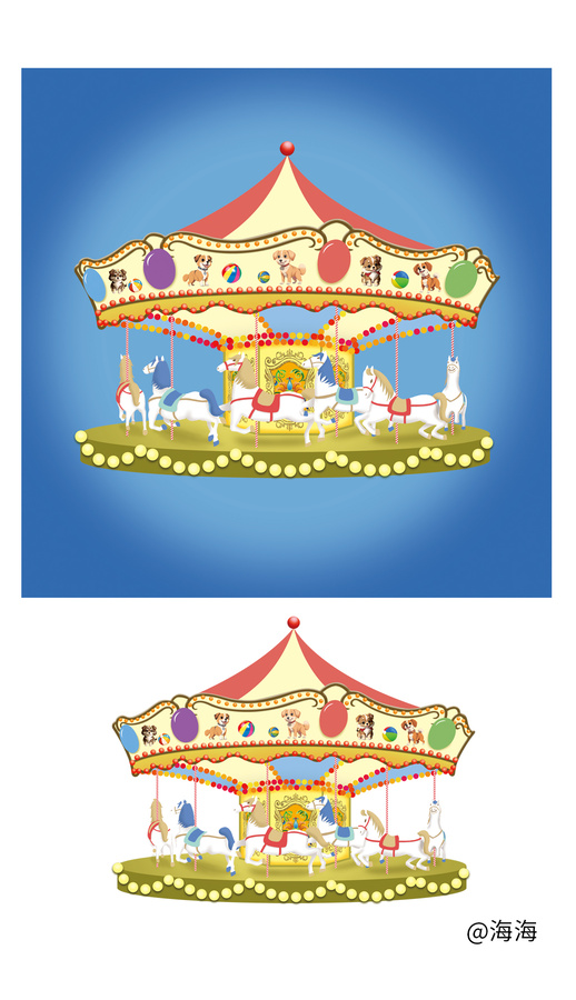 旋轉木馬原創(chuàng)素材