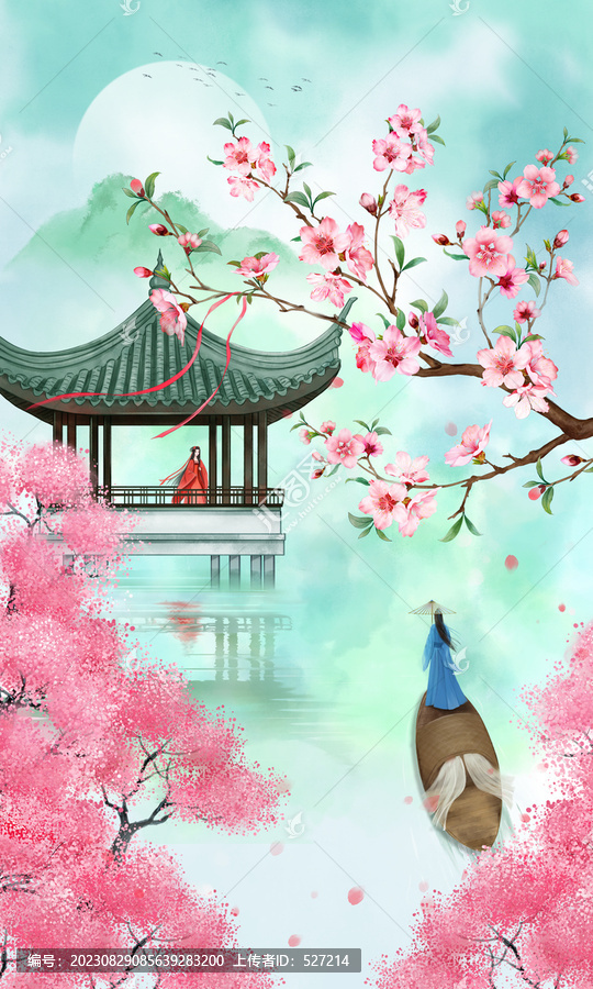 古風(fēng)山水插畫
