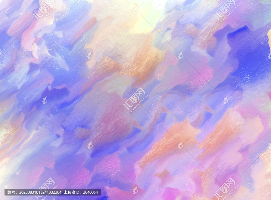水彩筆觸混色效果
