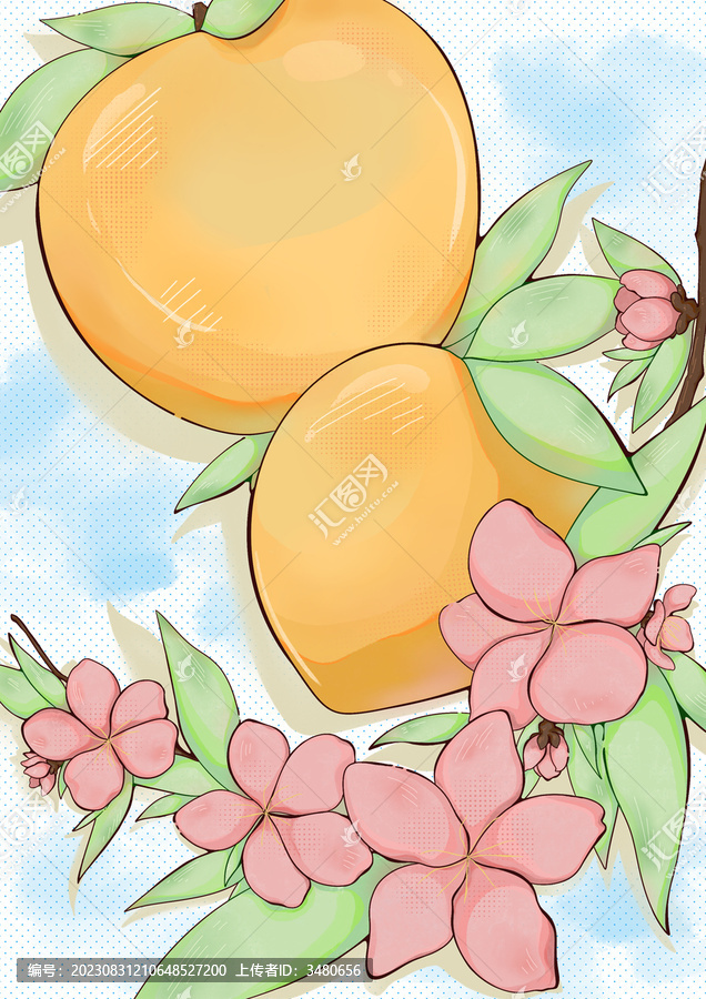黃桃與桃花