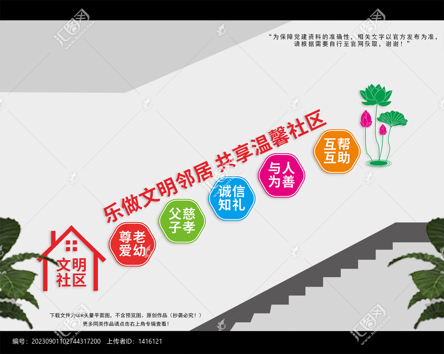 社區(qū)樓梯文化墻