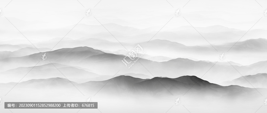 水墨山水圖