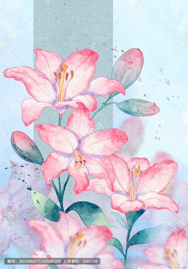 古風(fēng)百合花