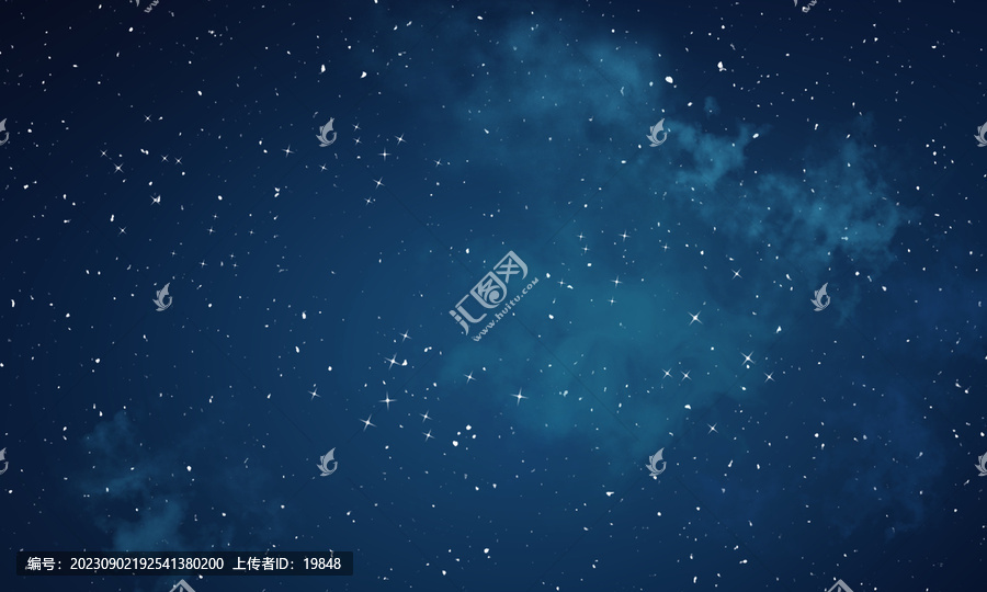 藍色星空宇宙背景