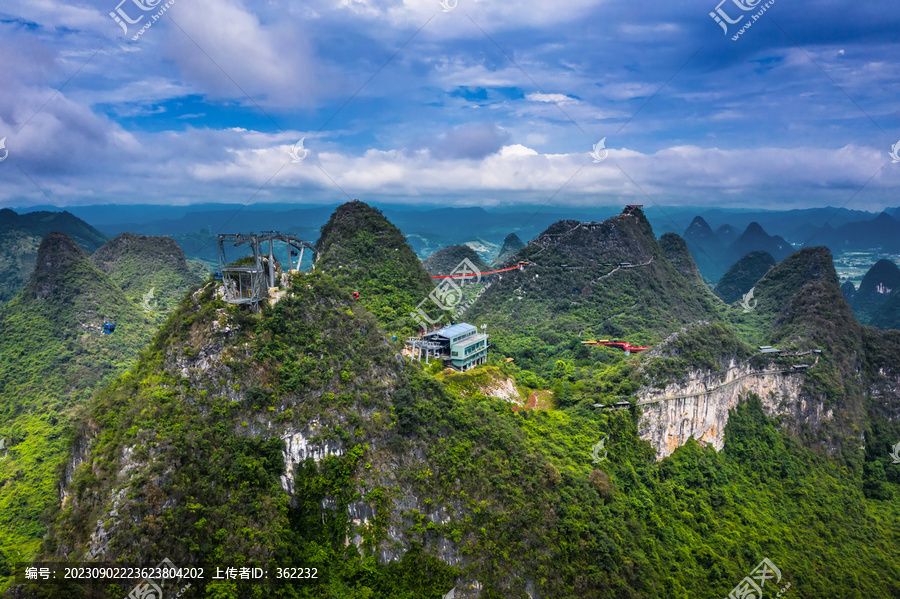 广西桂林阳朔如意峰景区缆车