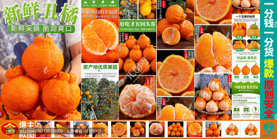 丑橘丑柑詳情頁(yè)主圖