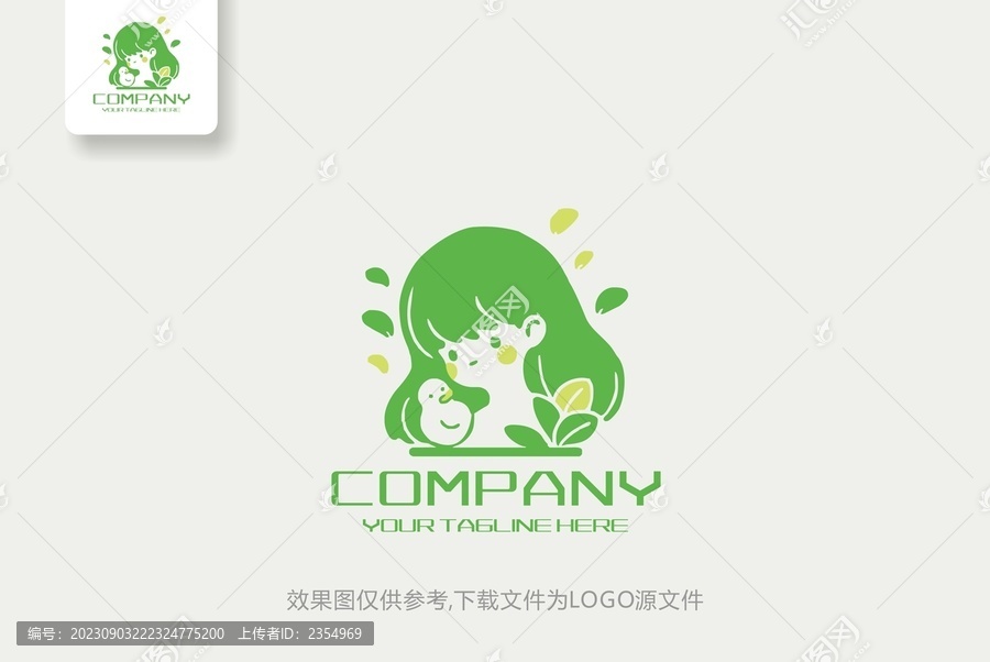 兒童女孩logo