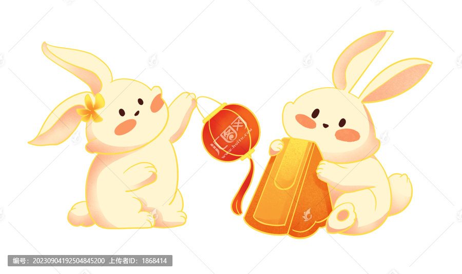 簡約創(chuàng)意國風中秋節(jié)插畫