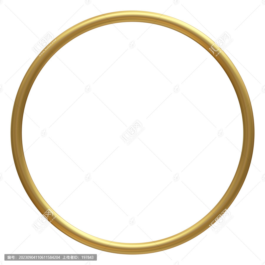 金色圆环5cm