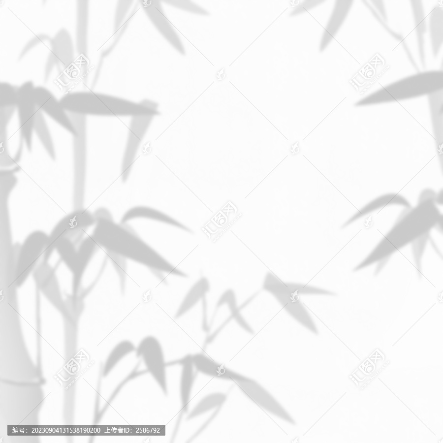 竹子剪影紋理透明背景