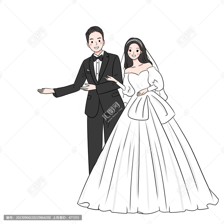 人形婚禮立牌