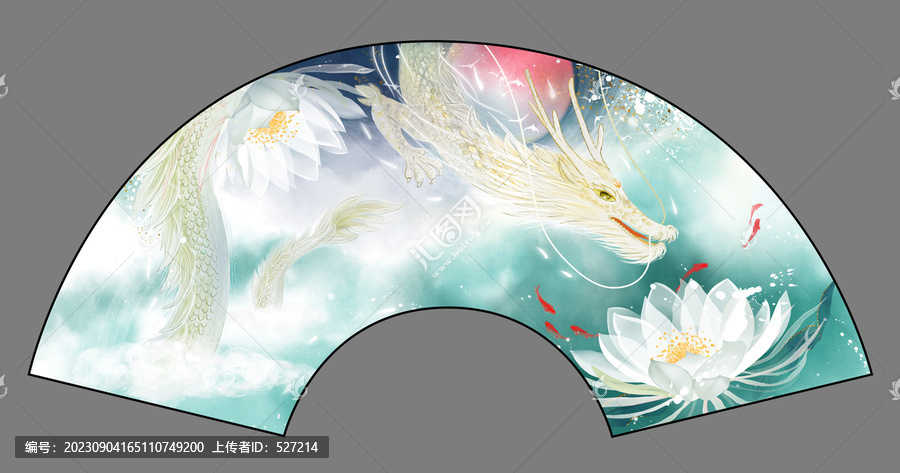 折扇古風(fēng)插畫