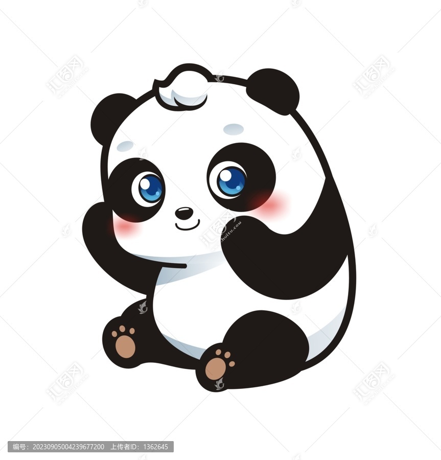 卡通可愛(ài)熊貓