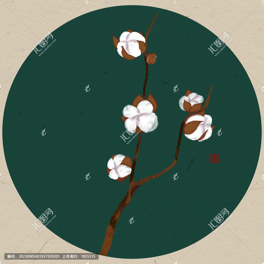 棉花裝飾畫