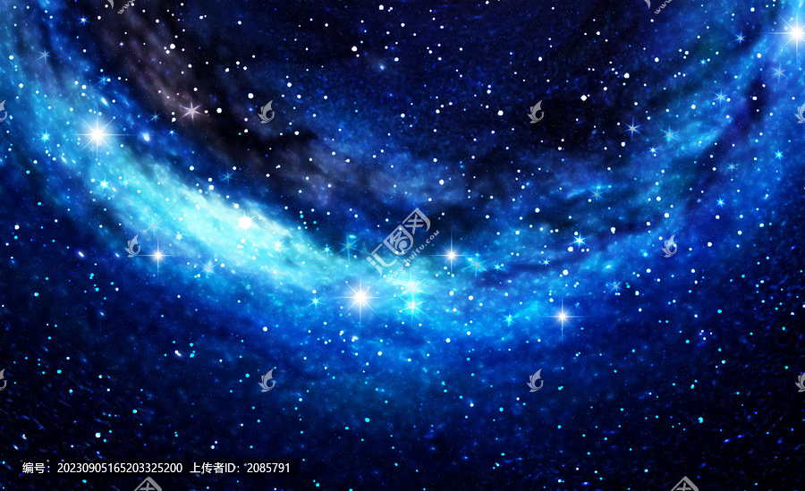 藍色星空宇宙背景